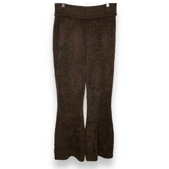 Urban Outfitters Out From Under Size Large Fuzzy Flare Lounge Pants Brown Plush - Picture 1 of 12